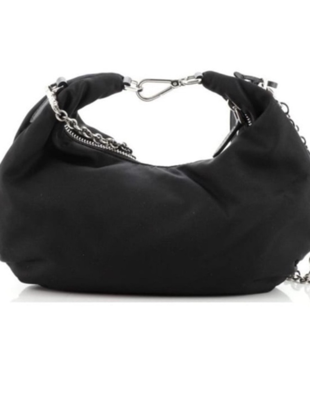 Prada⭐️🌟Black Nylon Shoulder Hobo with Silver Hardware! - Picture 15 of 16